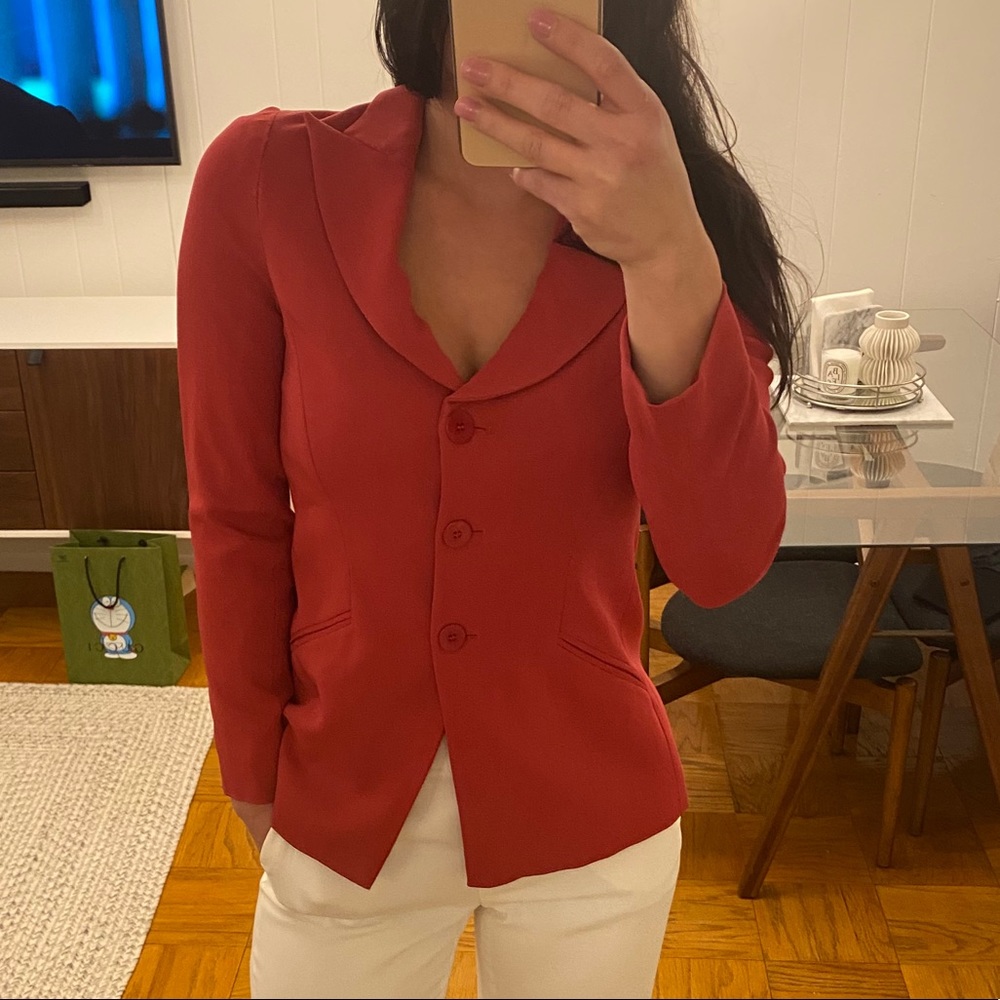 Armani Collezioni Raspberry Blazer Size 4